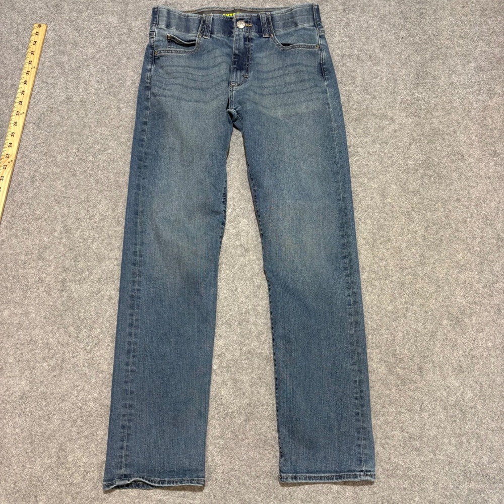 Lee Extreme Motion Slim Straight Jeans Mens 31x32 Blue Medium Wash Denim 0544